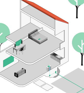 Moderne Wohnumgebung mit Glasfaseranschluss, der schnelles Internet für Homeoffice und Freizeit bietet.